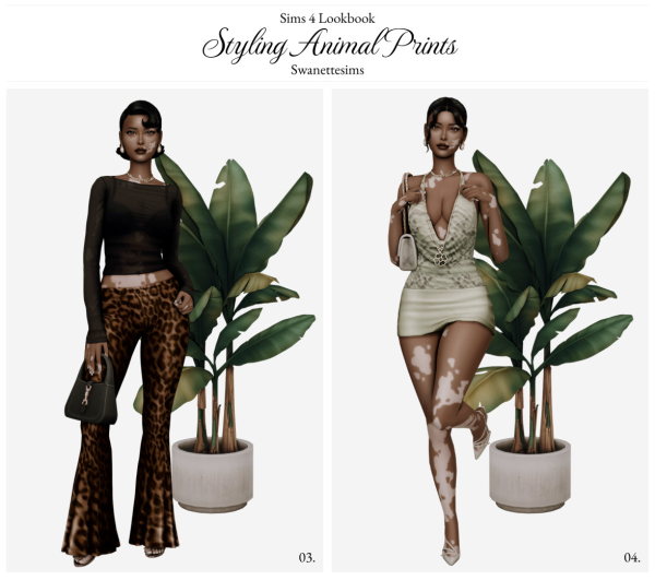 Maxis Match Styling Animal Prints Ft Christine Weeks by simsfinds - The Sims 4 Custom Content
