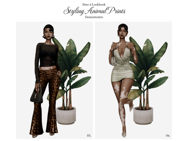 Maxis Match Styling Animal Prints Ft Christine Weeks - The Sims 4 Custom Content