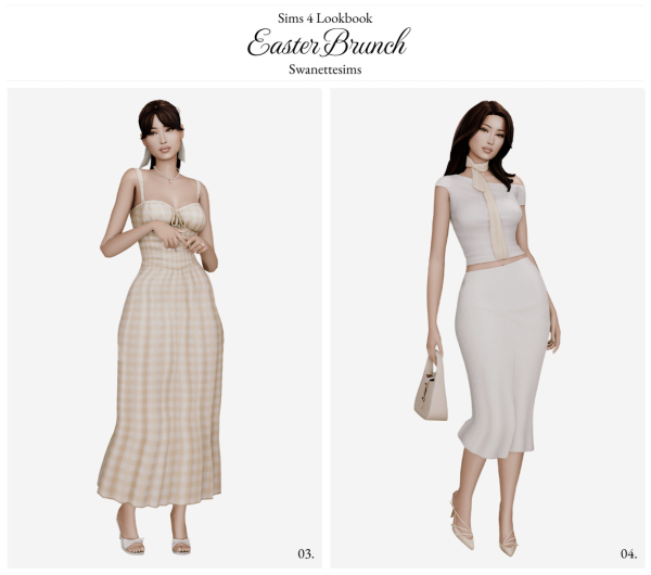 Maxis Match Easter Brunch Ft Melina Bass by simsfinds - The Sims 4 Custom Content
