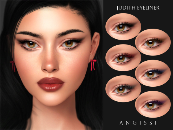 Alpha Judith Eyeliner by ANGISSI - The Sims 4 Custom Content