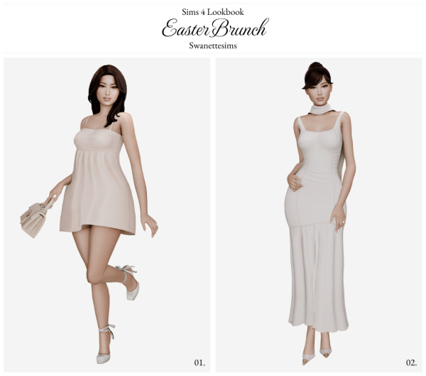 Maxis Match Easter Brunch Ft Melina Bass by simsfinds - The Sims 4 Custom Content