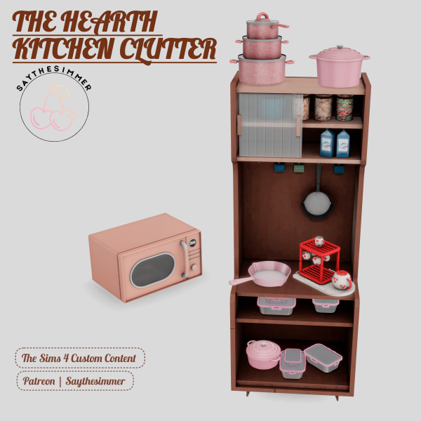Maxis Match The Hearth Kitchen Clutter by simsfinds - The Sims 4 Custom Content