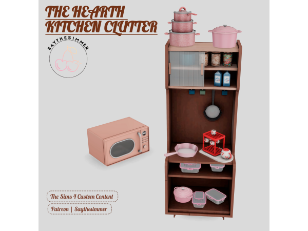 Maxis Match The Hearth Kitchen Clutter by SAY24 - The Sims 4 Custom Content