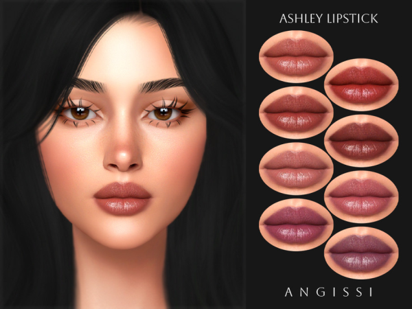 Alpha Ashley Lipstick by ANGISSI - The Sims 4 Custom Content