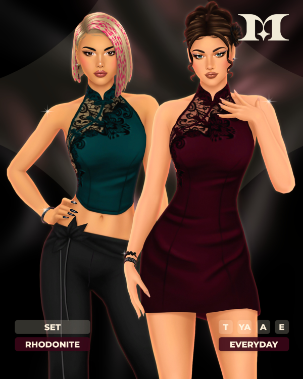 Maxis Match Rhodonite Set by simsfinds - The Sims 4 Custom Content