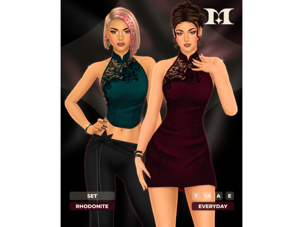 Maxis Match Rhodonite Set by milliancc - The Sims 4 Custom Content