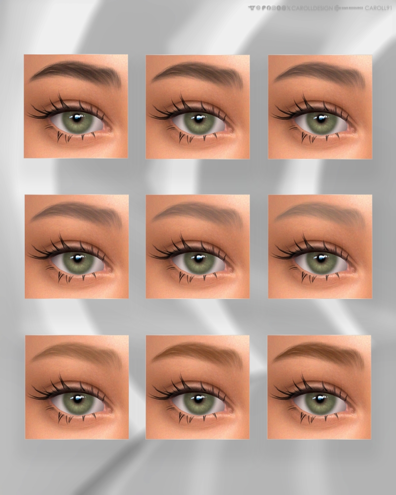 Alpha Freya Brows HQ by carolldesign - The Sims 4 Custom Content