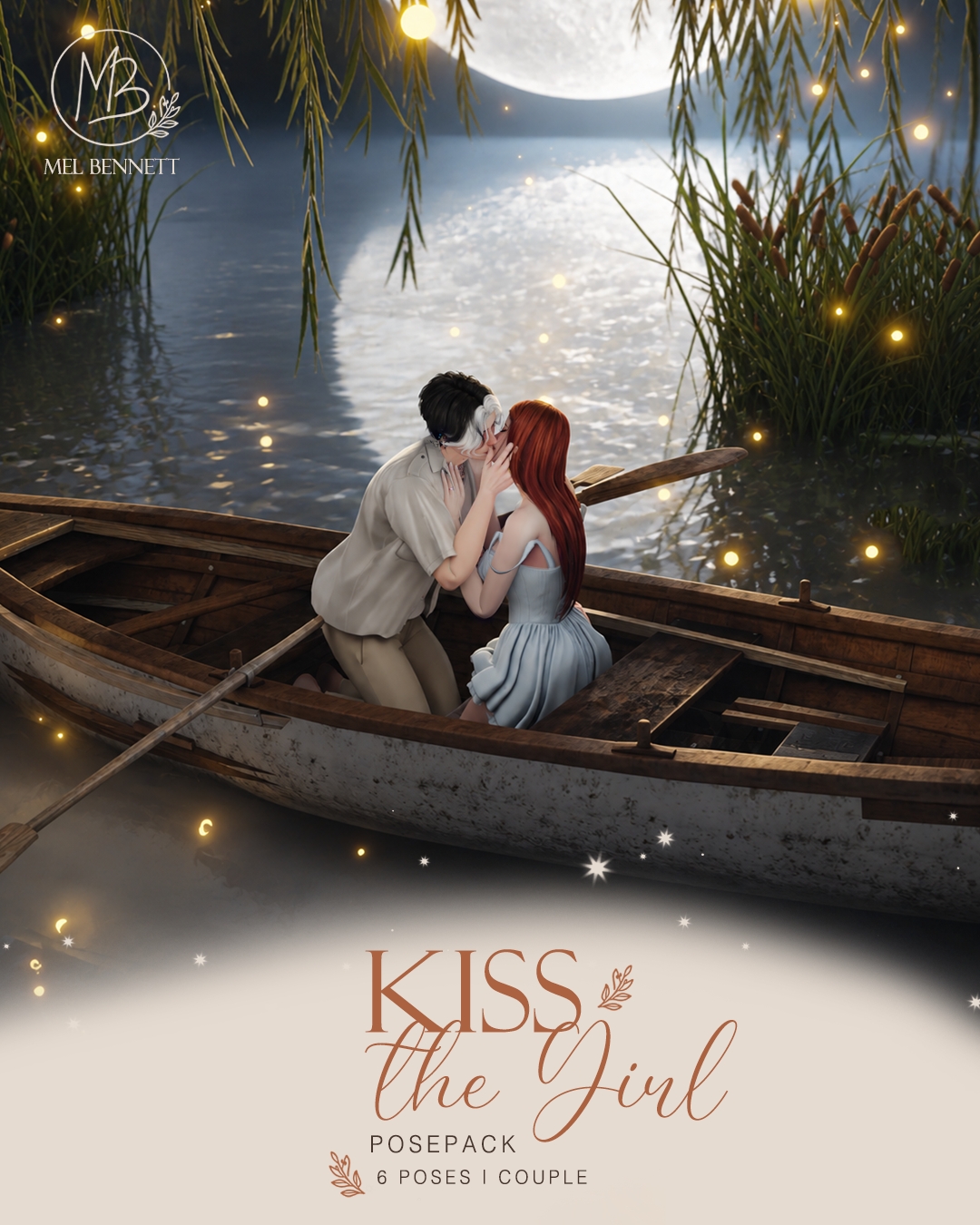 Mix Kiss the Girl Posepack by melbennett - The Sims 4 Custom Content