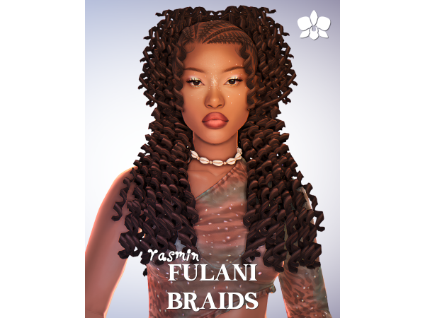 Maxis Match yasmin fulani braids by orchiona_ - The Sims 4 Custom Content