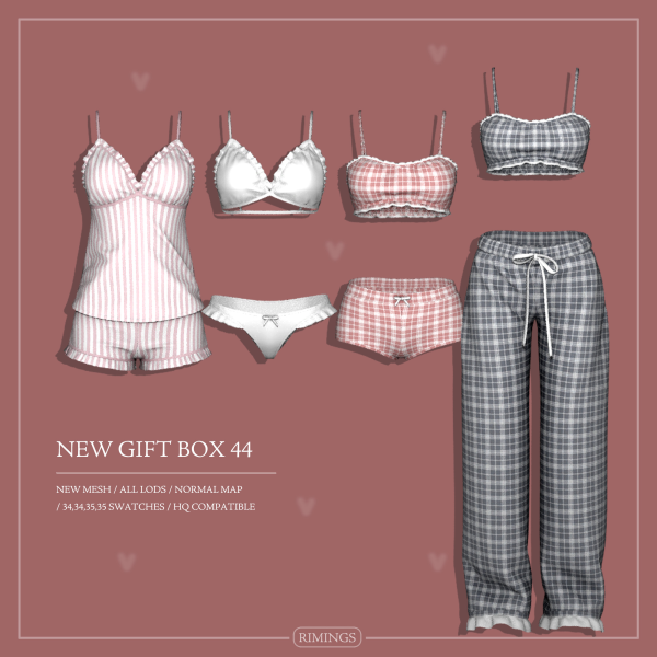 Alpha [RIMINGS] NEW GIFT BOX 44 by simsfinds - The Sims 4 Custom Content