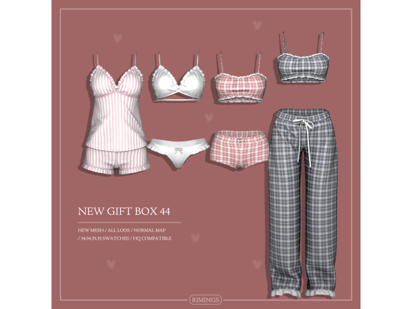 Alpha [RIMINGS] NEW GIFT BOX 44 - The Sims 4 Custom Content