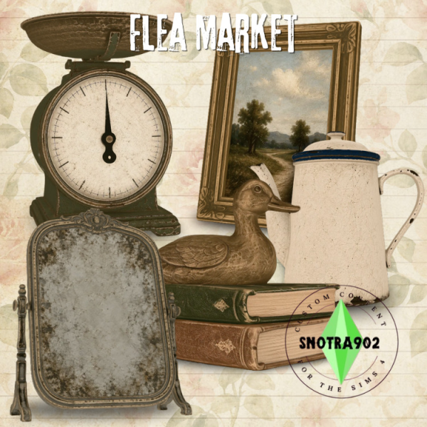 Alpha Flea Market by simsfinds - The Sims 4 Custom Content