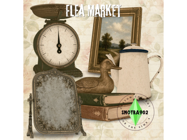 Alpha Flea Market by Snotra902 - The Sims 4 Custom Content