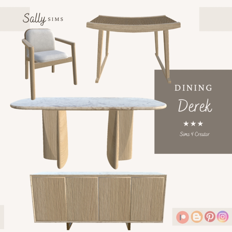 Alpha Dining DEREK by sally4sims - The Sims 4 Custom Content