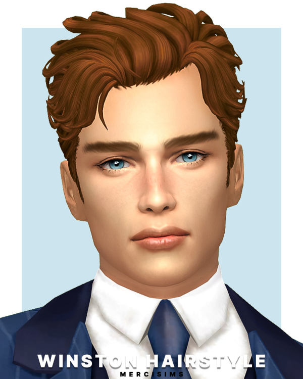Maxis Match Winston Hairstyle by simsfinds - The Sims 4 Custom Content