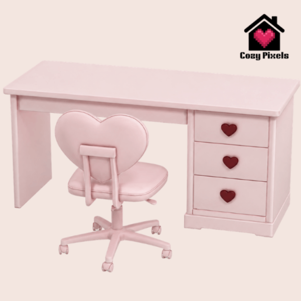 Maxis Match Heart Study by simsfinds - The Sims 4 Custom Content