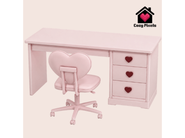Maxis Match Heart Study by CozyPixels01 - The Sims 4 Custom Content
