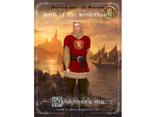 Maxis Match Lords of the Westerlands the Reach by opalescence - The Sims 4 Custom Content