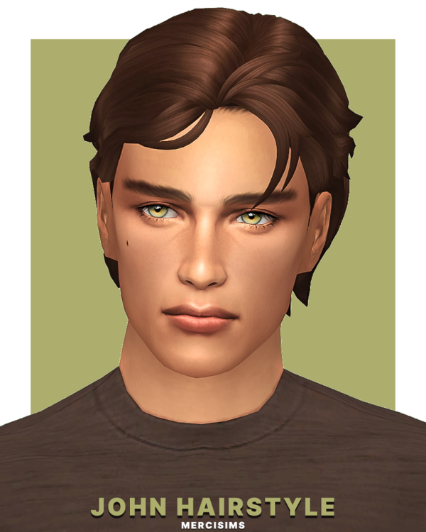 Maxis Match John Hairstyle by simsfinds - The Sims 4 Custom Content