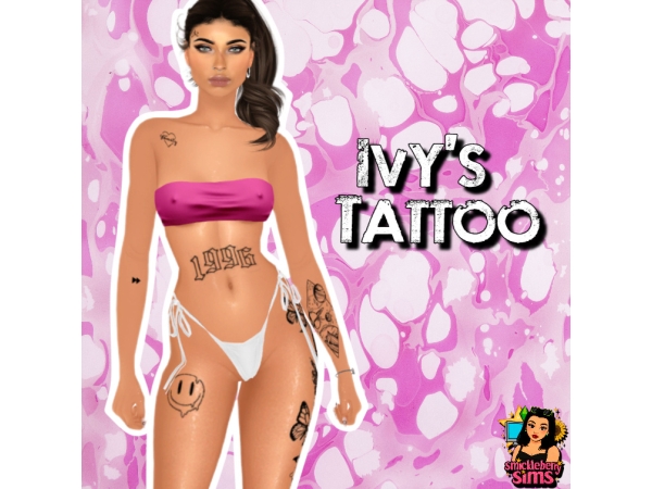 Alpha Ivy's Tattoo - The Sims 4 Custom Content