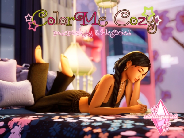 Mix Color Me Cozy Posepack - The Sims 4 Custom Content