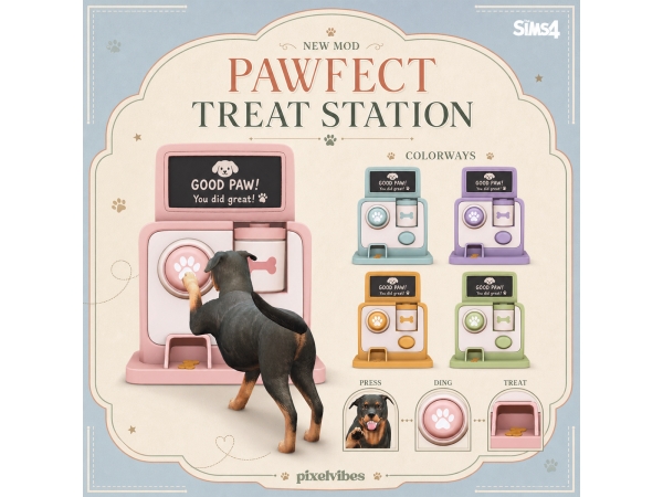 Mix Pawfect Treat Station - The Sims 4 Custom Content