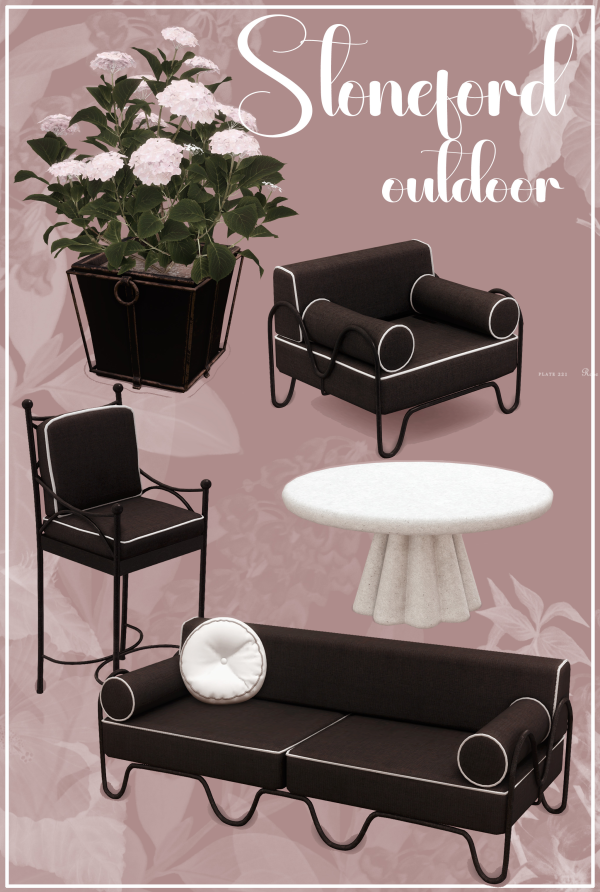 Alpha Stoneford Outdoor by simsfinds - The Sims 4 Custom Content