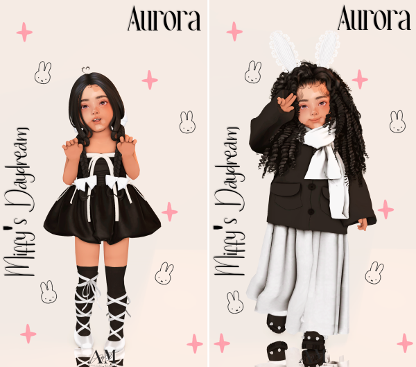 Mix Miffys Daydream Aurora Velaris mini Lookbook by simsfinds - The Sims 4 Custom Content