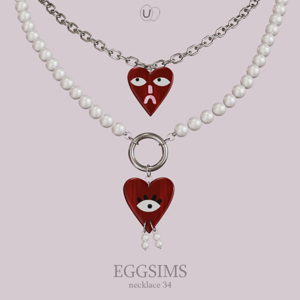 Alpha necklace 34 by simsfinds - The Sims 4 Custom Content