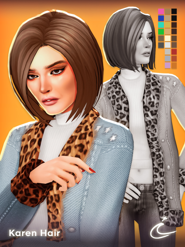 Maxis Match KAREN HAIR by simsfinds - The Sims 4 Custom Content