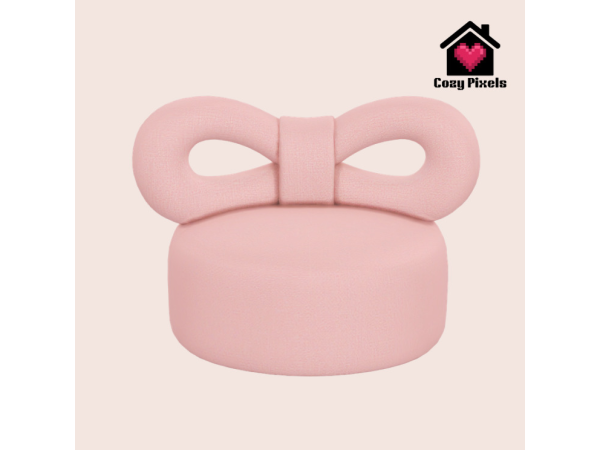 Maxis Match Bow Chair by CozyPixels01 - The Sims 4 Custom Content