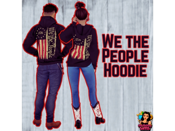 Alpha We The People Hoodie - The Sims 4 Custom Content