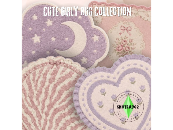 Alpha Cute Girly Rug Collection by Snotra902 - The Sims 4 Custom Content