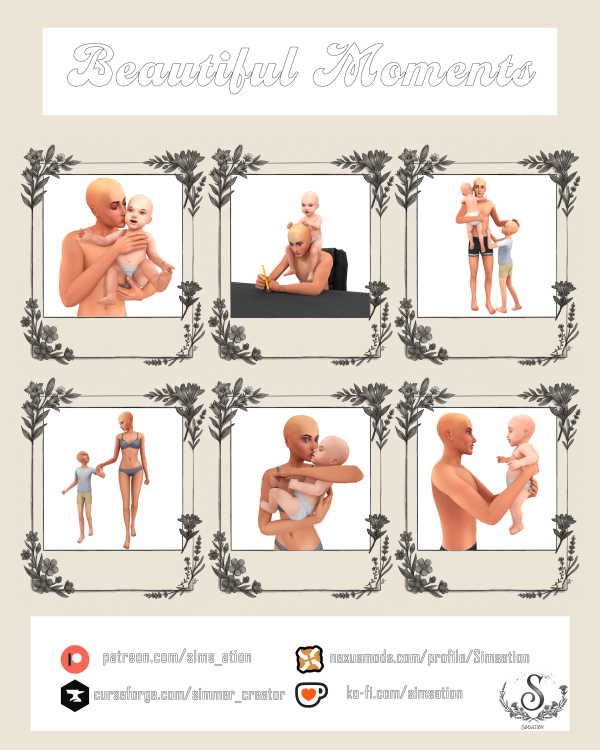 Mix Beautiful Moments by simmer_creator - The Sims 4 Custom Content