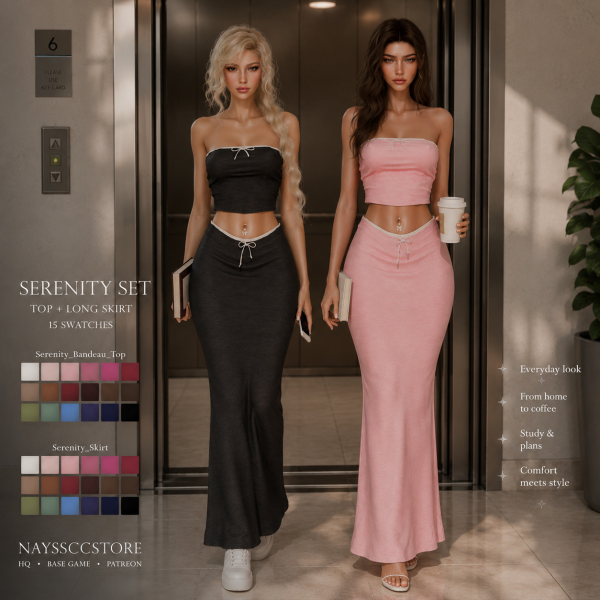 Alpha SERENITY SET by simsfinds - The Sims 4 Custom Content