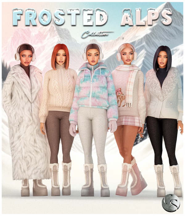 Maxis Match CAMUFLAJE Frosted Alps Collection by simsfinds - The Sims 4 Custom Content