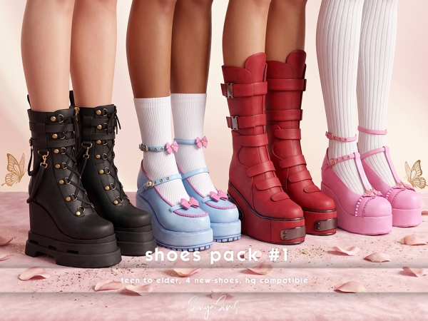 Alpha Shoes Pack 1 Complete Set - The Sims 4 Custom Content
