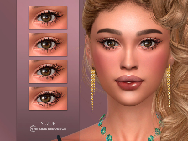 Alpha Mary Eyelashes 3D by Suzue - The Sims 4 Custom Content