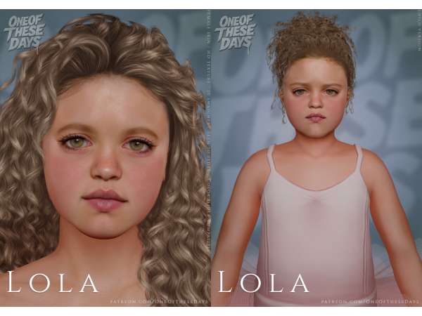 Alpha Lola SKINSKINOVERLAY CHILD VERSION tray files - The Sims 4 Custom Content