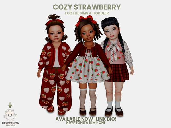 Maxis Match Cozy Stramberry Toddler - The Sims 4 Custom Content