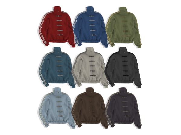 Alpha Unscented track jackets by bedsae - The Sims 4 Custom Content