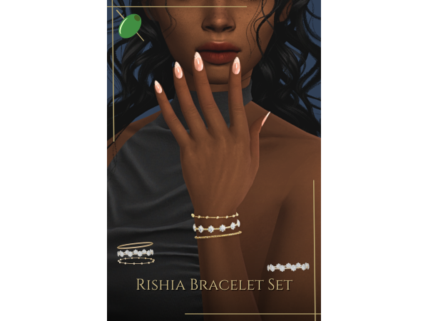 Alpha Rishia Bracelet Set - The Sims 4 Custom Content