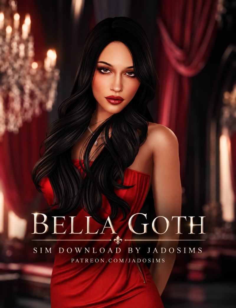 Alpha Bella Goth (Sim Download) by shopwithflynnn - The Sims 4 Custom Content