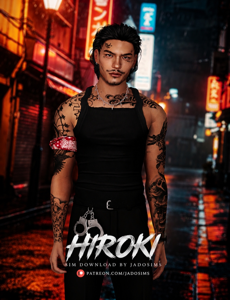 Alpha Hiroki (Sim Download) by shopwithflynnn - The Sims 4 Custom Content
