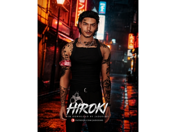 Alpha Hiroki (Sim Download) - The Sims 4 Custom Content