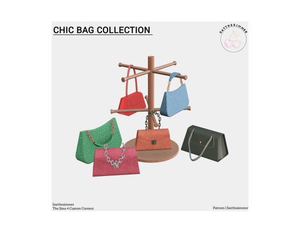 Maxis Match CHIC BAG DECOR COLLECTION by SAY24 - The Sims 4 Custom Content