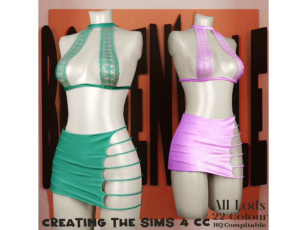 Alpha Boe_Salsa Meimei Outfit - The Sims 4 Custom Content
