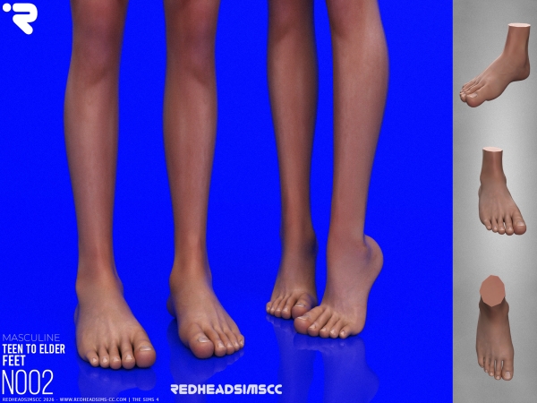 Alpha AM FEET N002 - The Sims 4 Custom Content