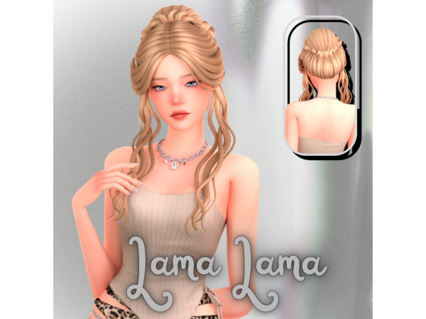 Maxis Match Hair Keely by LamaLamaLove - The Sims 4 Custom Content