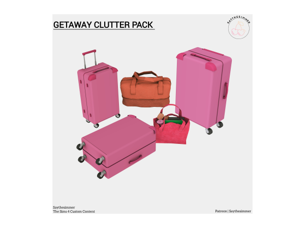 Maxis Match Getaway Clutter Pack by SAY24 - The Sims 4 Custom Content
